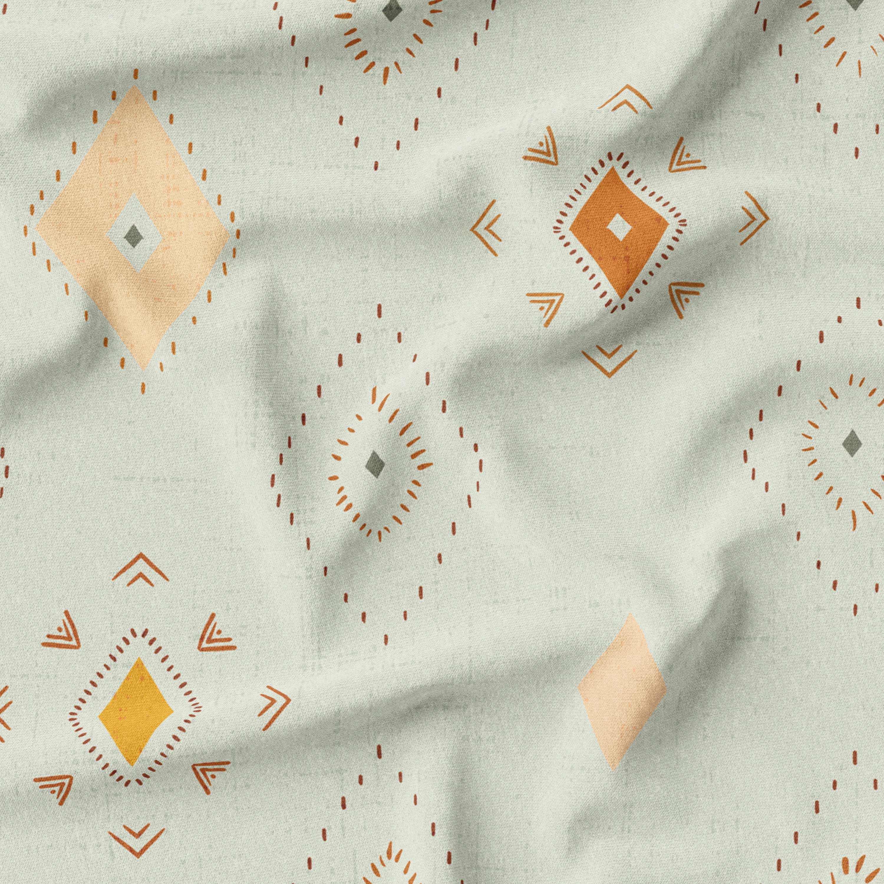 Green Fabric Diamond Geometric Design Australia Online Shop