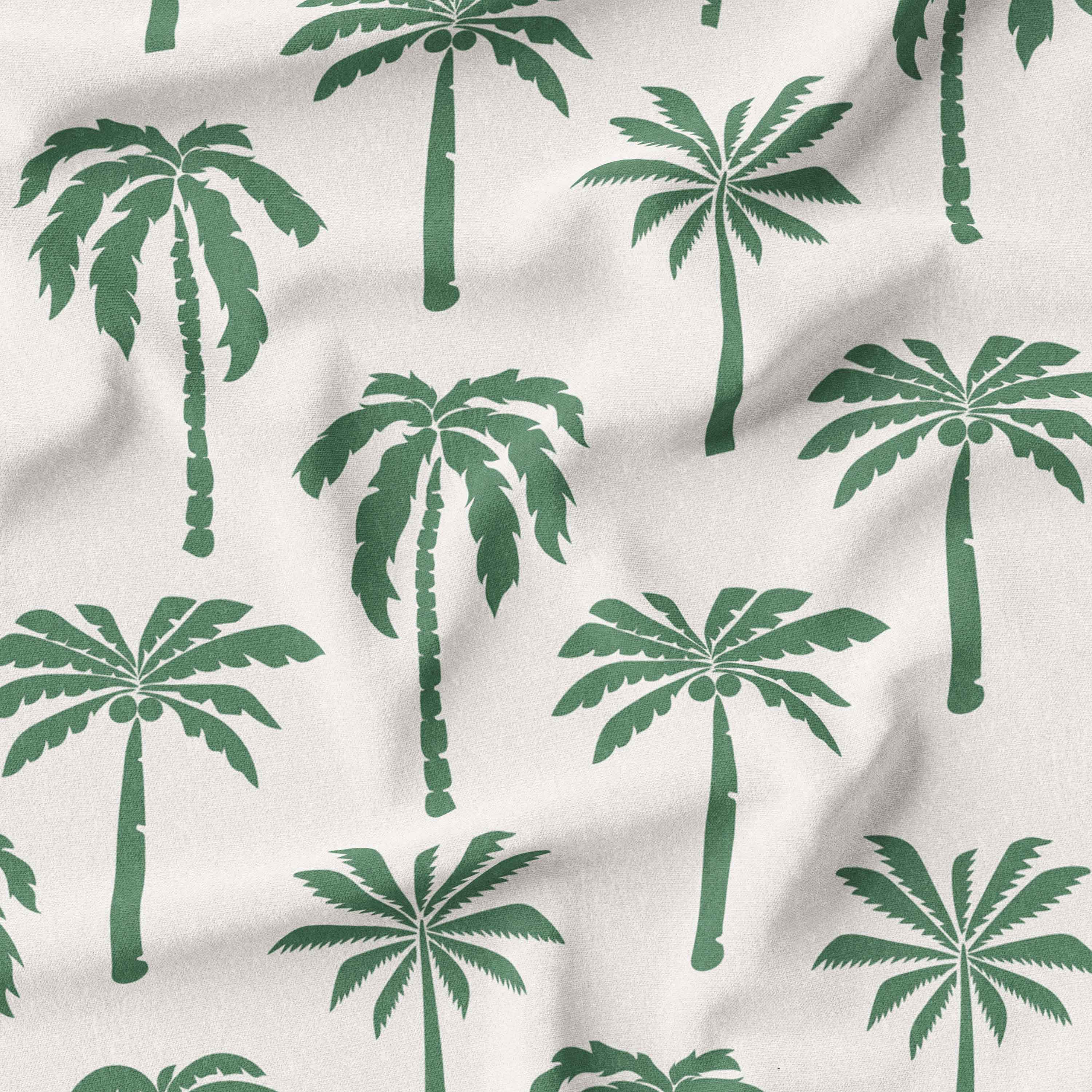 Boho Palm Tree Fabric Australia Woven and Knit