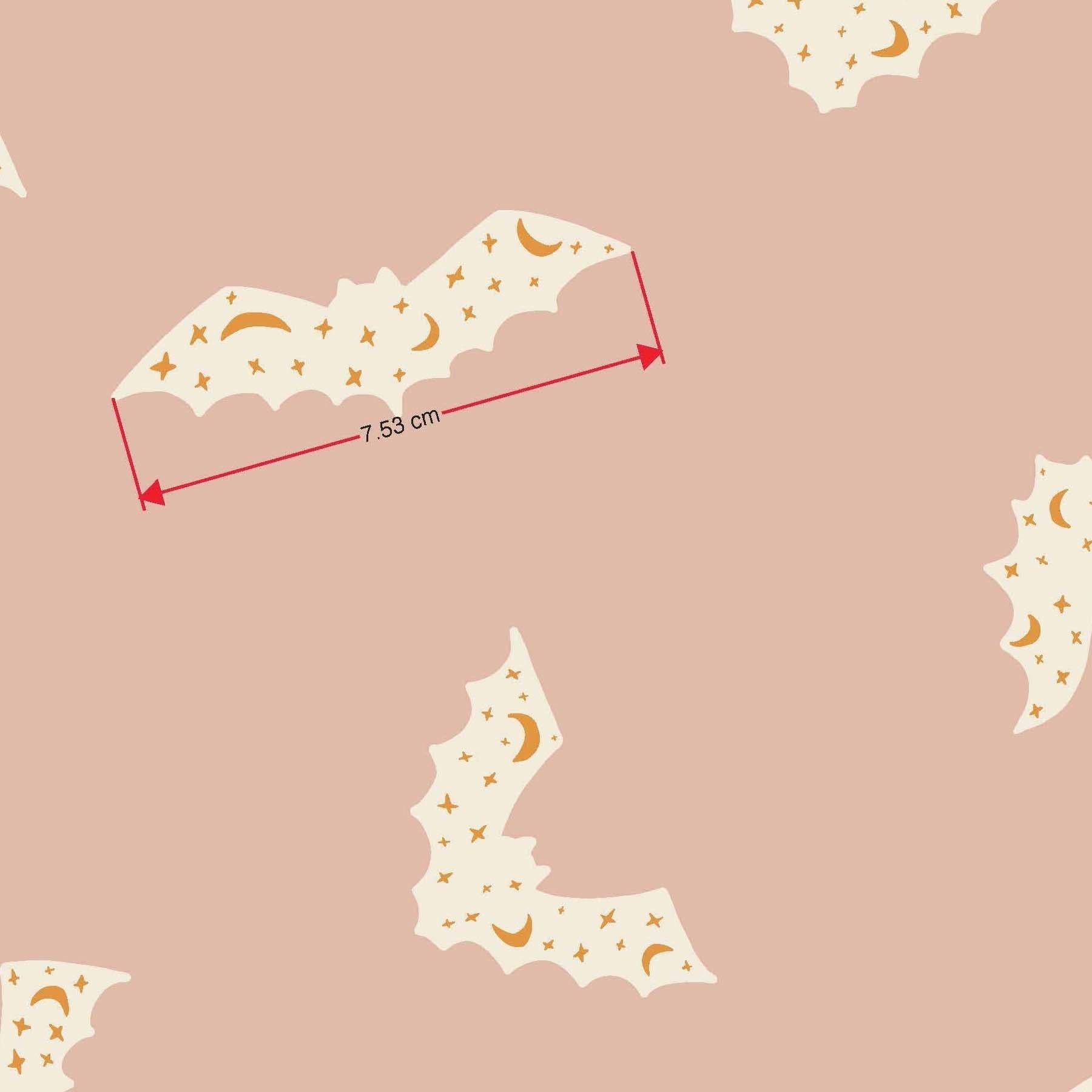 melco-fabrics-online-fabric-store-print-on-demand-australia-Bats - Pink - Cute Halloween Fabric
