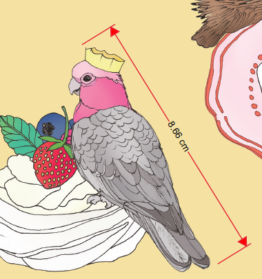 melco-fabrics-online-fabric-store-print-on-demand-australia-Echidna and Galah Christmas Fabric - The Scenic Route