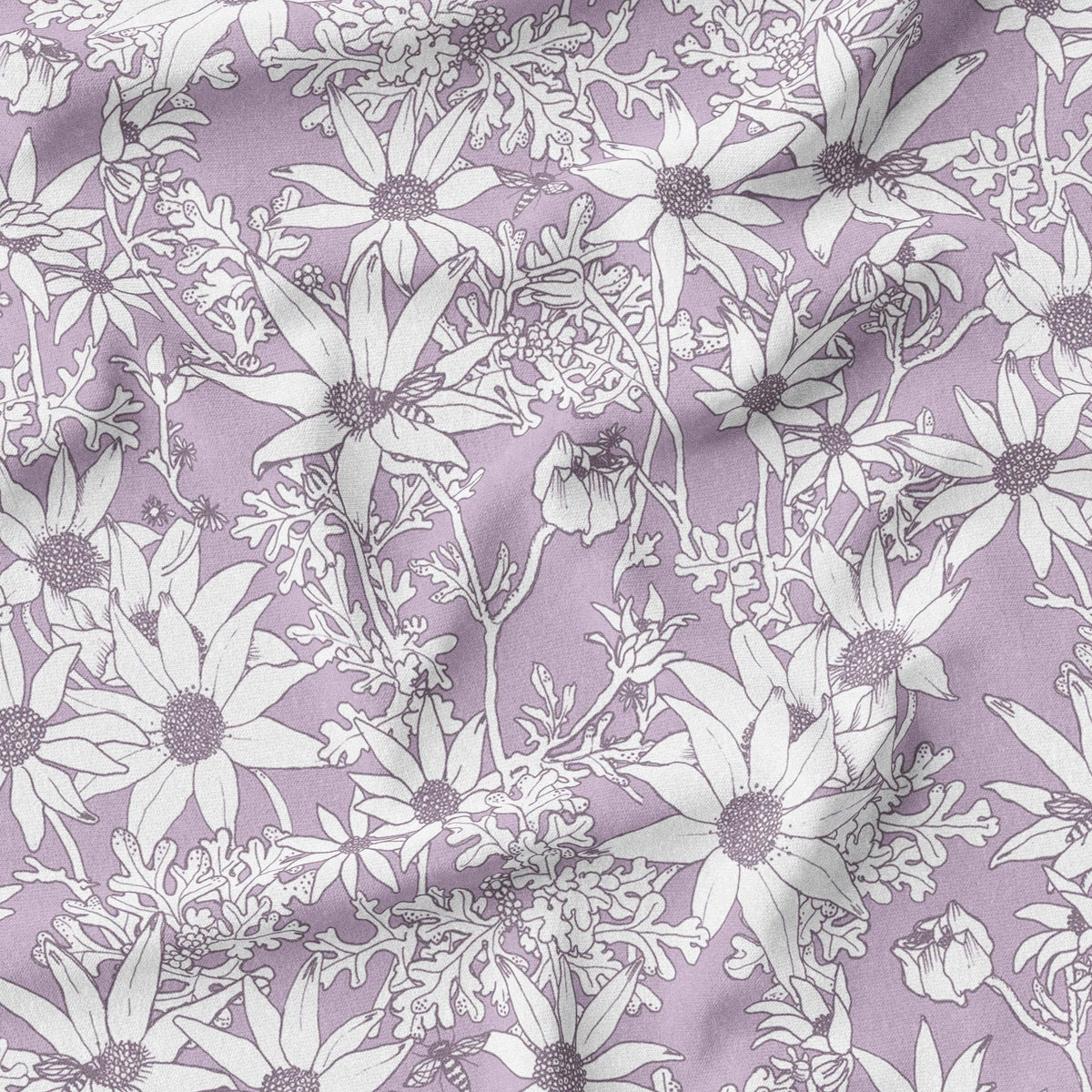 SHOP Australian Flannel Flower Fabric Online Woven and Knits Melco Fabrics
