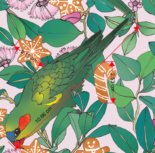 melco-fabrics-online-fabric-store-print-on-demand-australia-Lillipili and Lorikeet Pale Pink Christmas Fabric - The Scenic Route