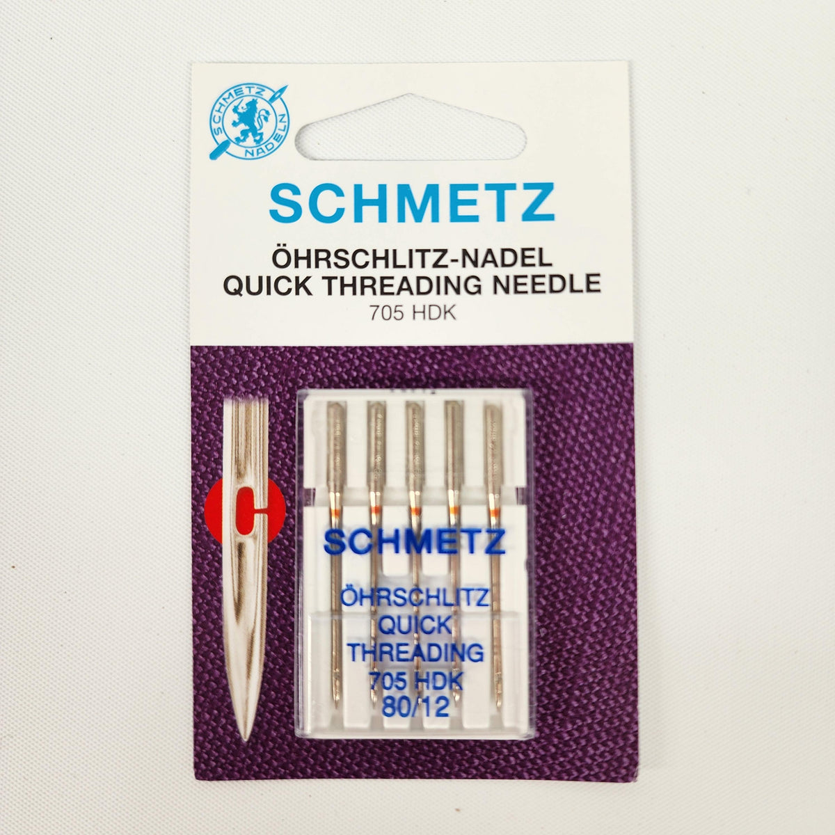 Schmetz Quick Threading Needle 80/12
