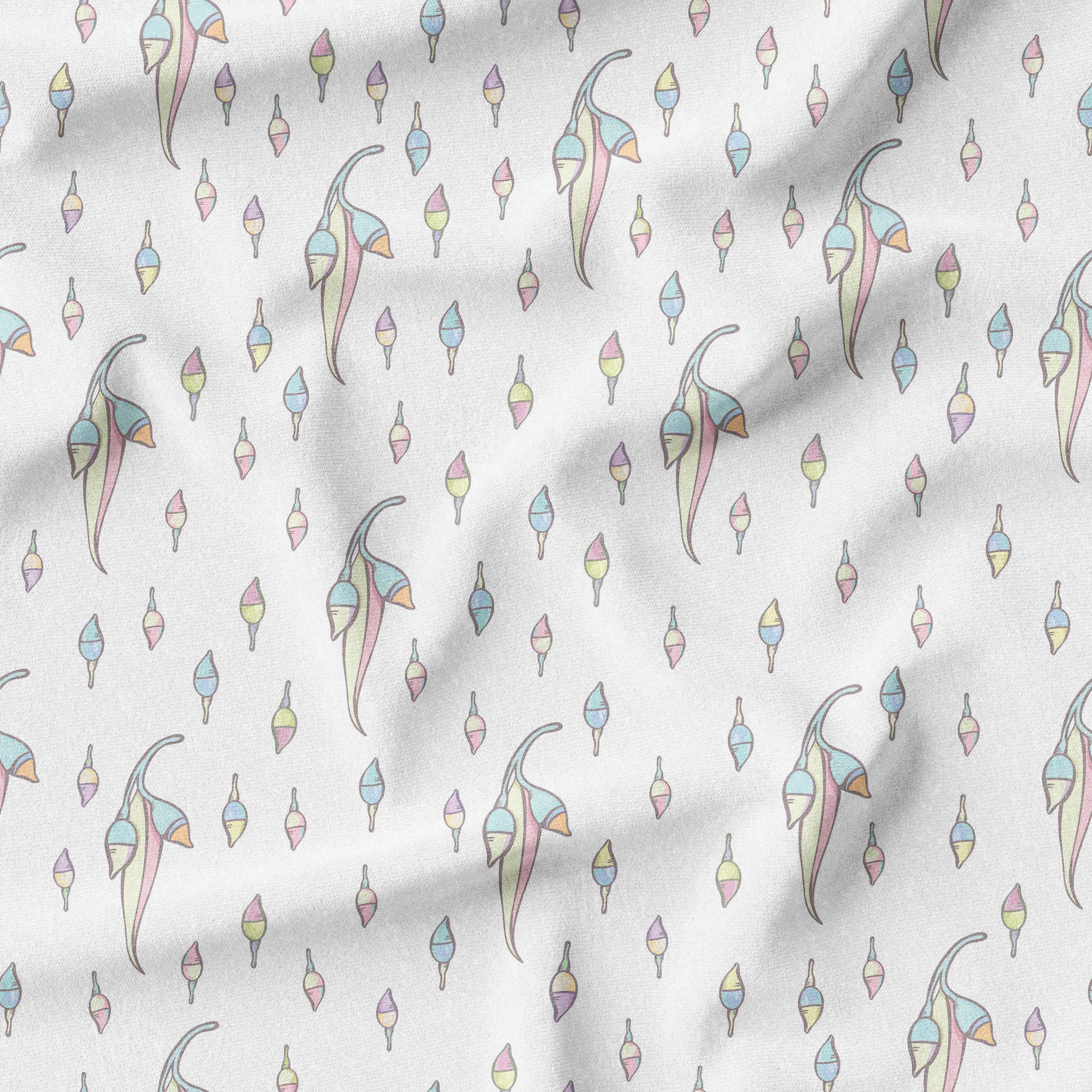 Pastel gumleaves Fabric