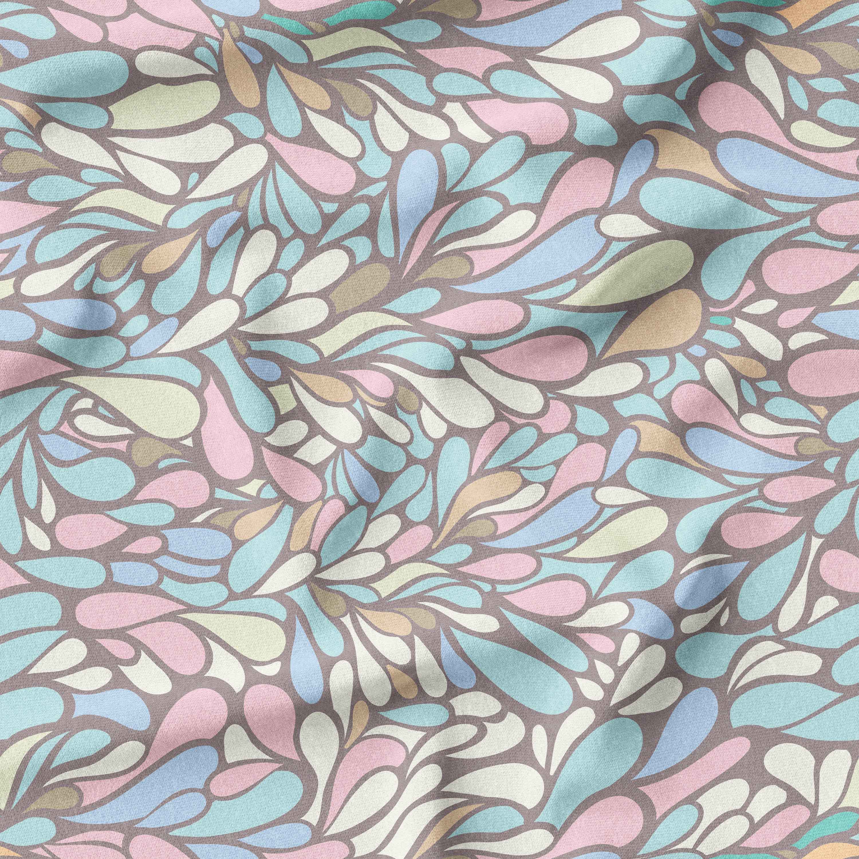 Pastel pelican Fabric