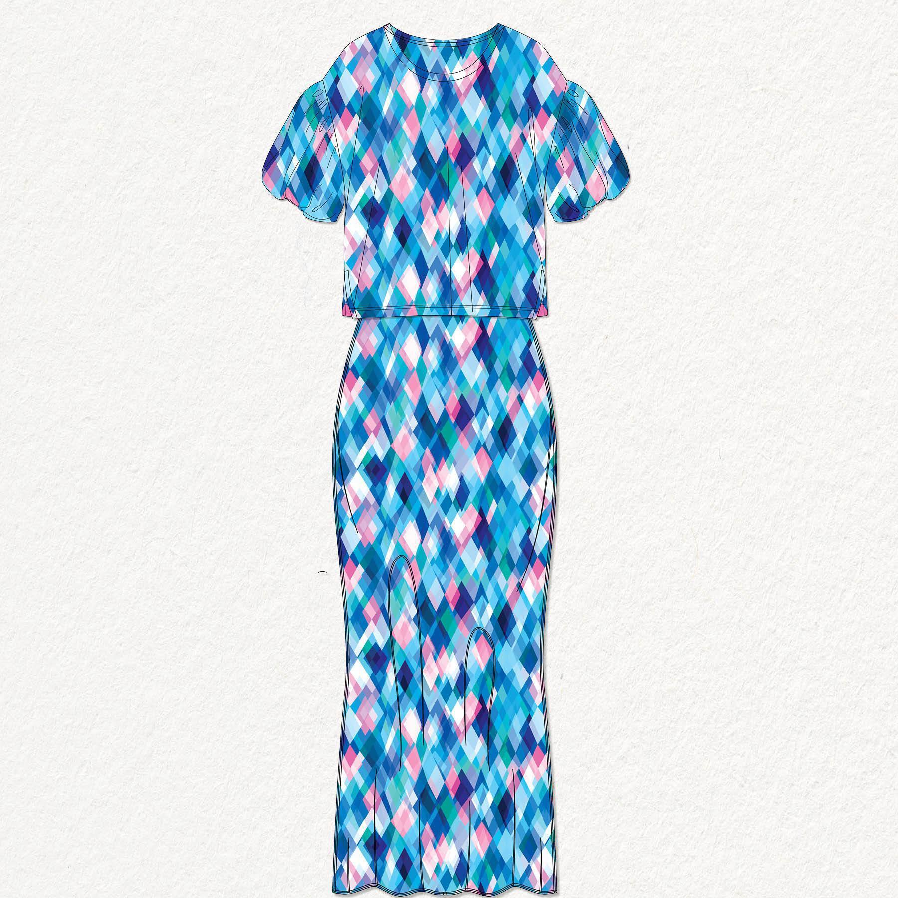 melco-fabrics-online-fabric-store-print-on-demand-australia-Somewhere Blue - Rachel Parker