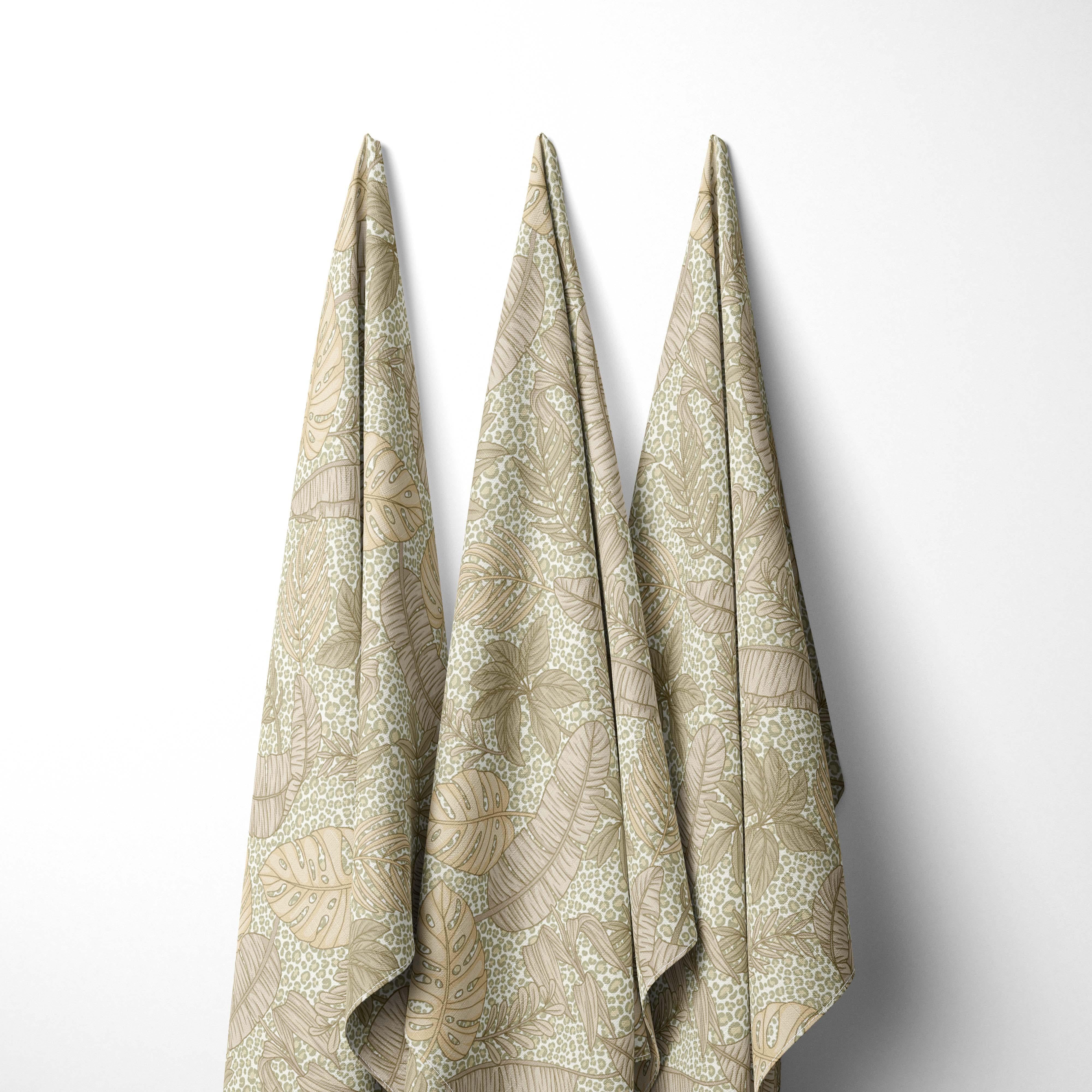 Leafy Leopard Green-Melco Fabrics-online-fabric-shop-australia