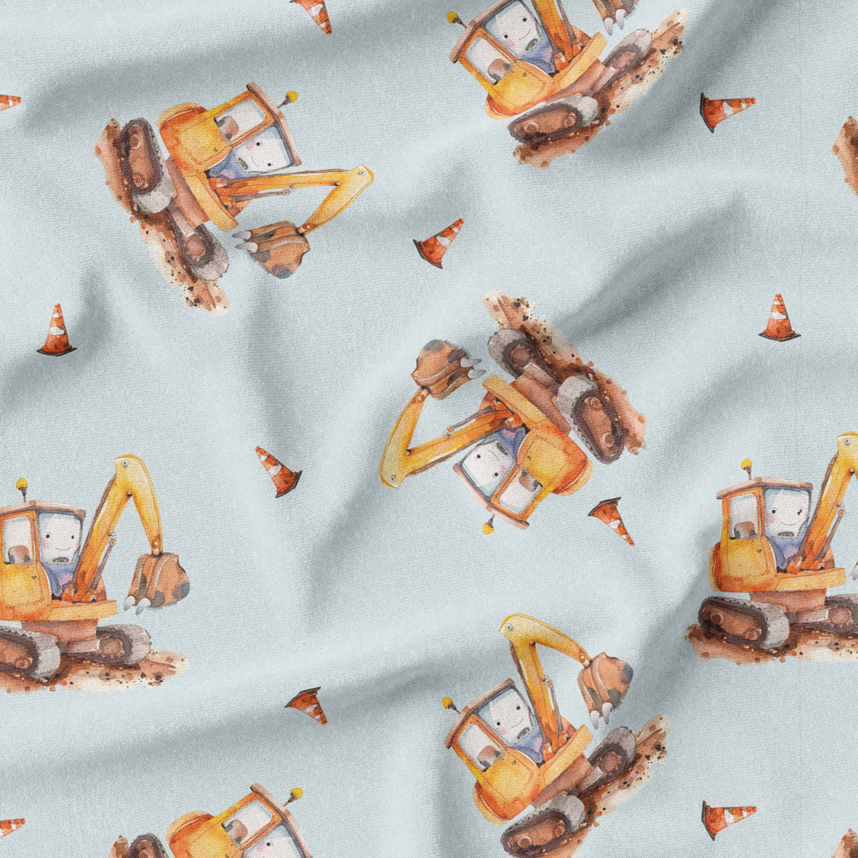 tossed excavator fabric online australia