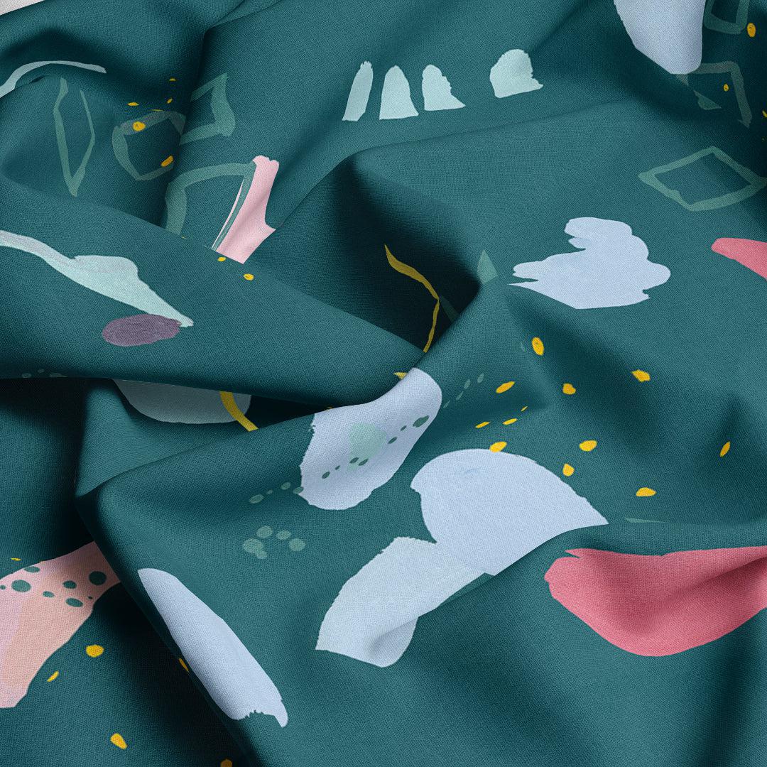 melco-fabrics-online-fabric-store-print-on-demand-australia-Celeste Teal - Ellen McKenna