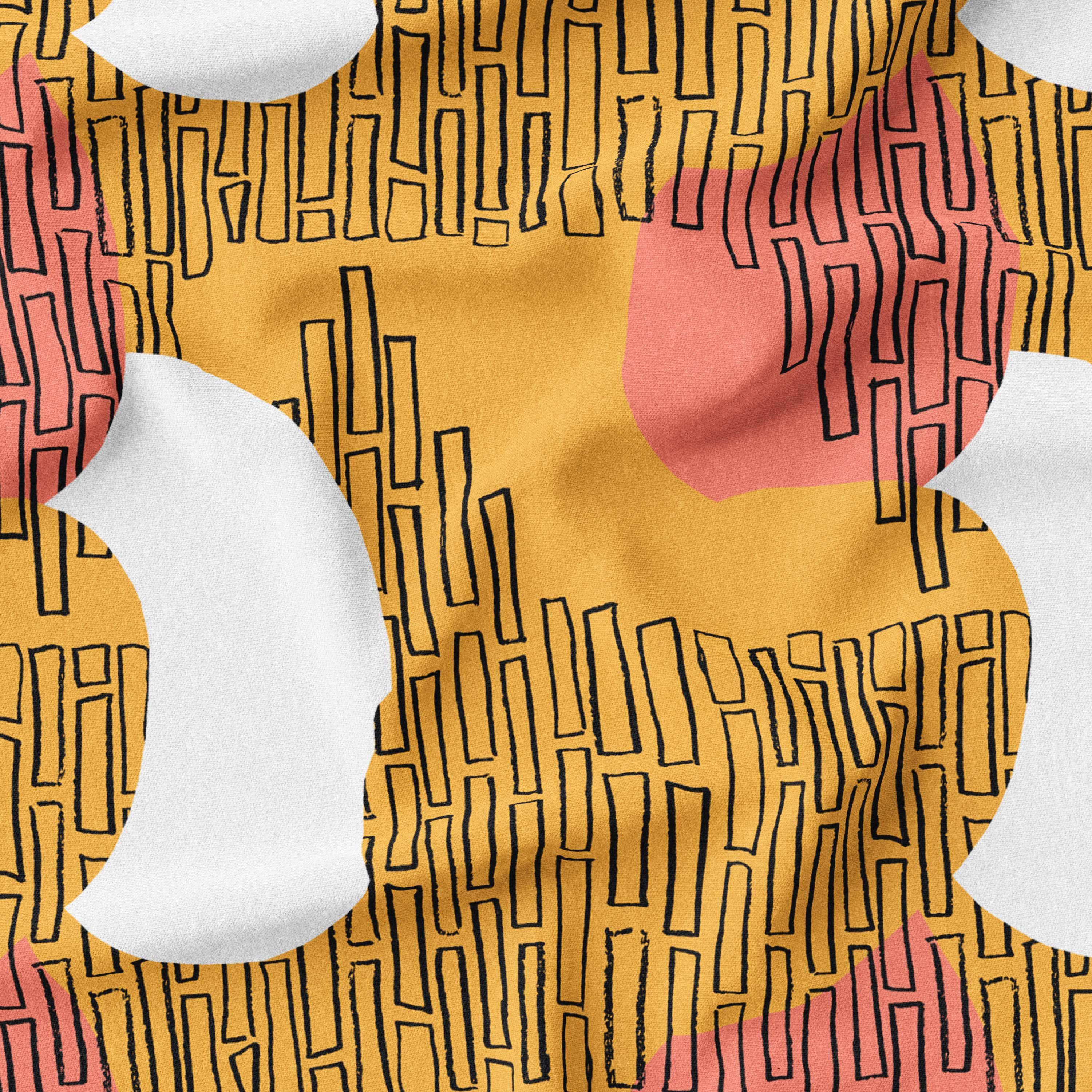 melco-fabrics-online-fabric-store-print-on-demand-australia-Looking Mustard - Ellen McKenna