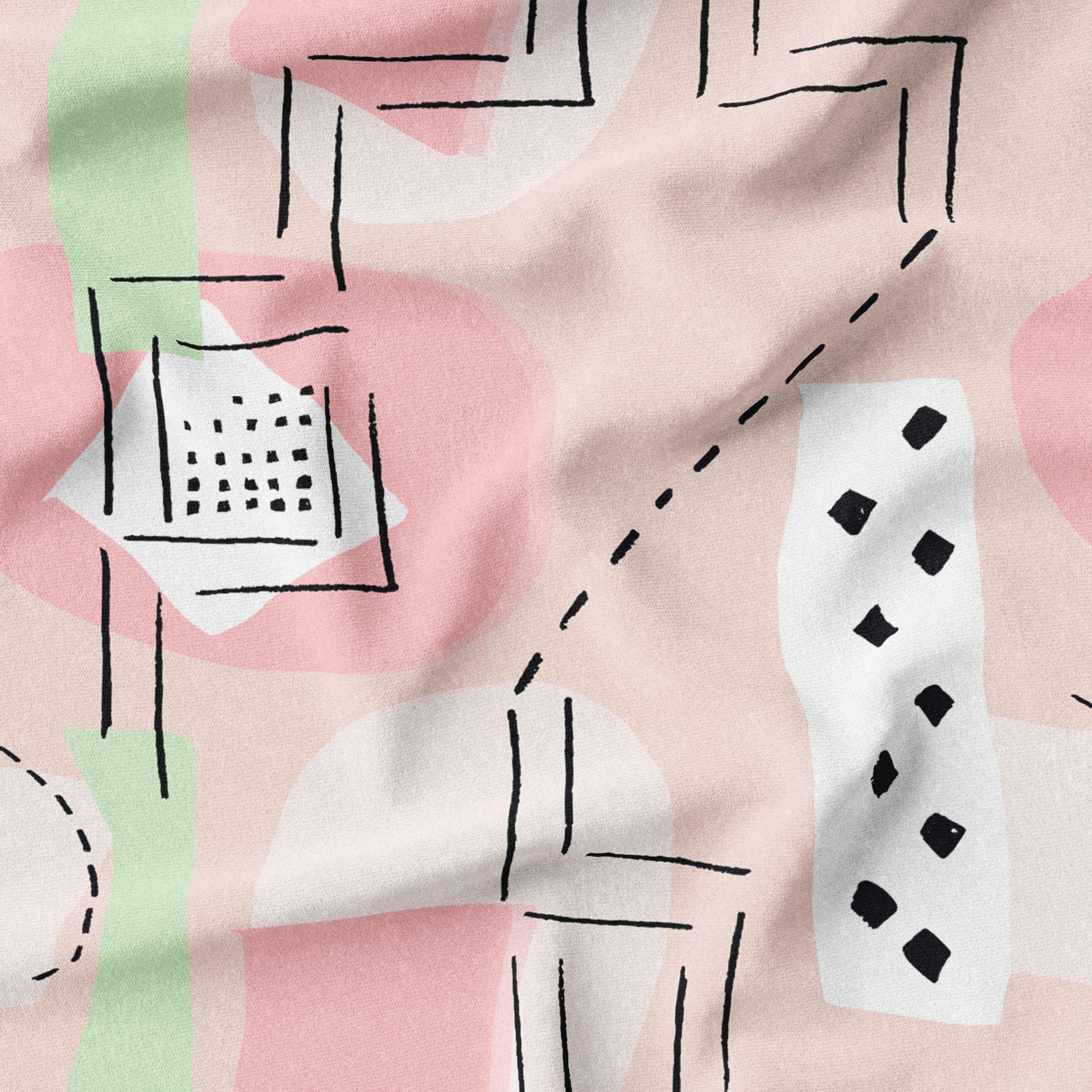 melco-fabrics-online-fabric-store-print-on-demand-australia-Zig Zag Pastel - Ellen McKenna