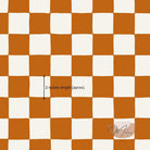 Organic Checkerboard (fall rust) - Melco Fabrics