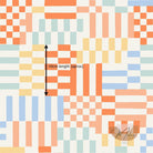 Checkery Checker (Tangerine, blue, pink, yellow, spearmint) - Melco Fabrics