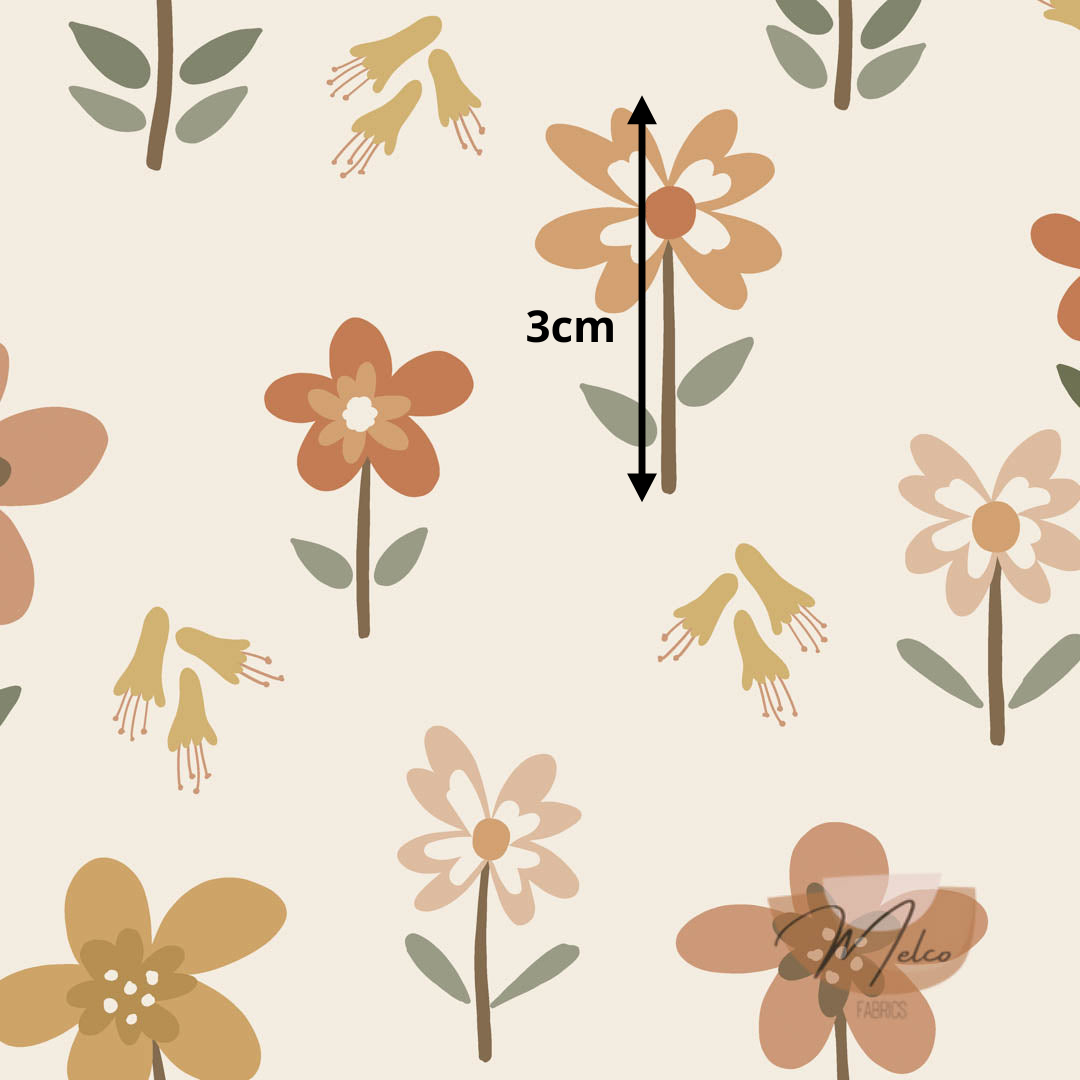 Retro park Wildflowers - Melco Fabrics