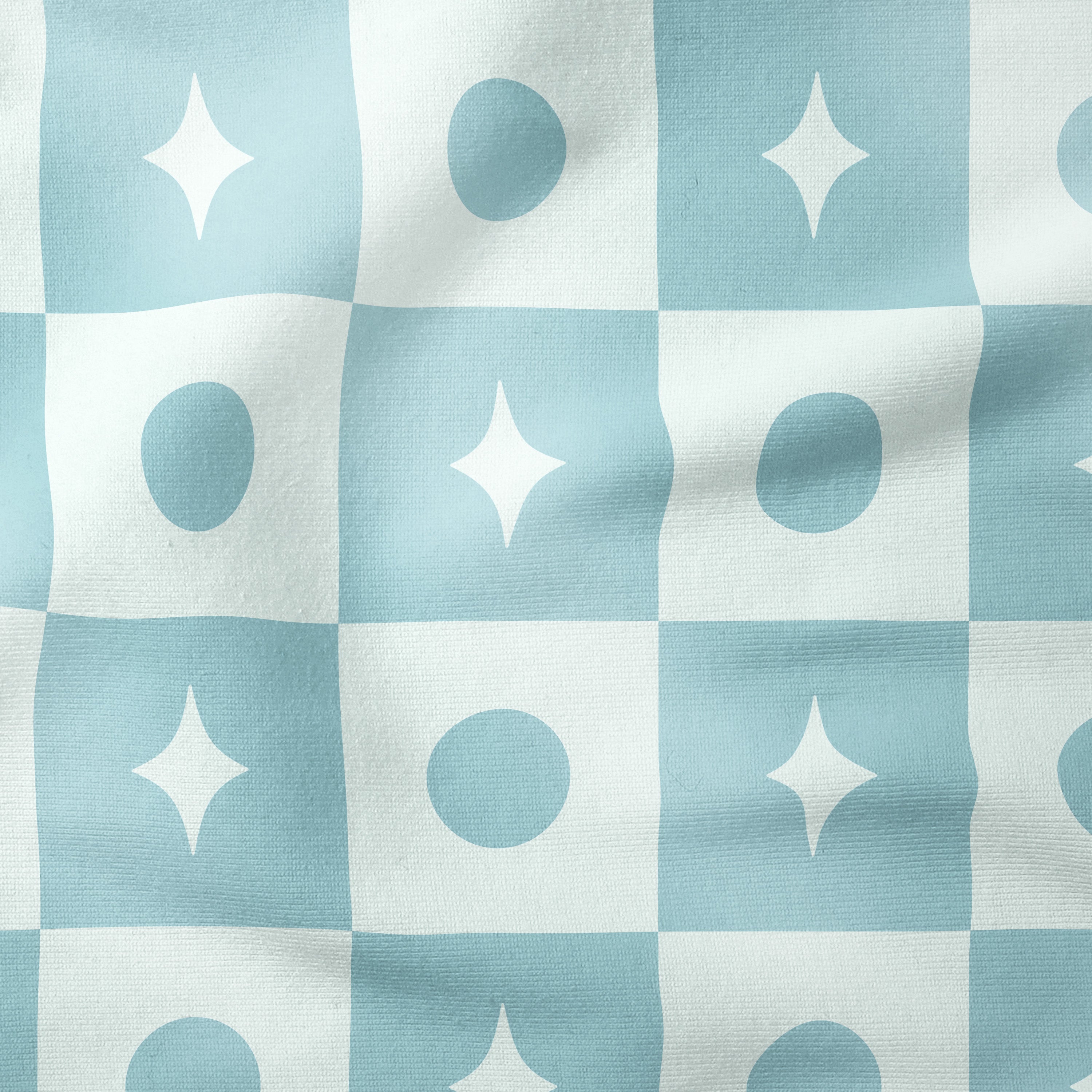 Circus Patchwork-Blue [option 2]-Melco Fabrics Online Fabric Australia