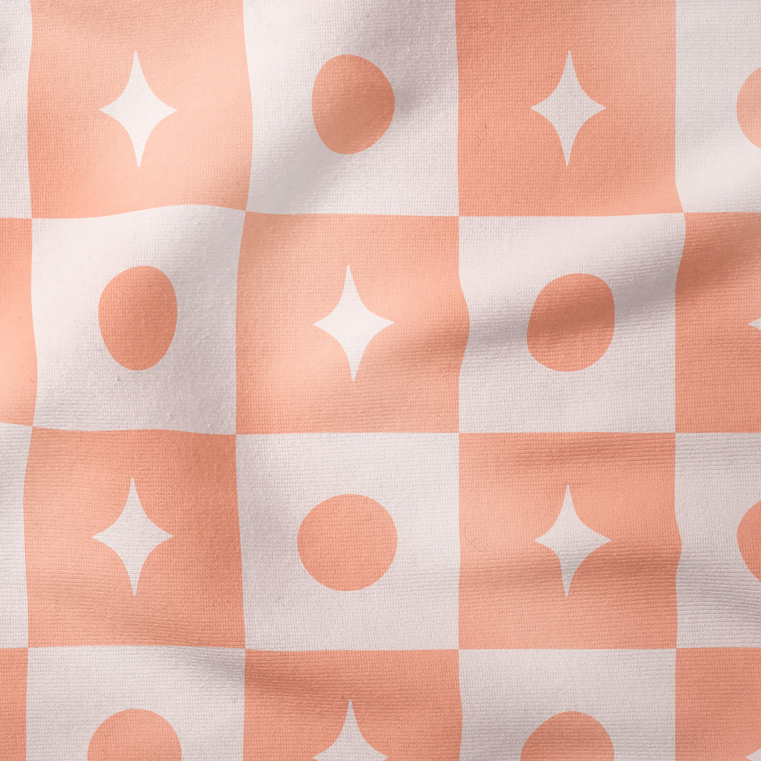 Circus Patchwork-Peach [option 2]-Melco Fabrics Online Fabric Australia