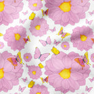 Dahlia Dreams-Pink-Cotton Poplin (110gsm) / 140cm width-Melco Fabrics Online Fabric Australia
