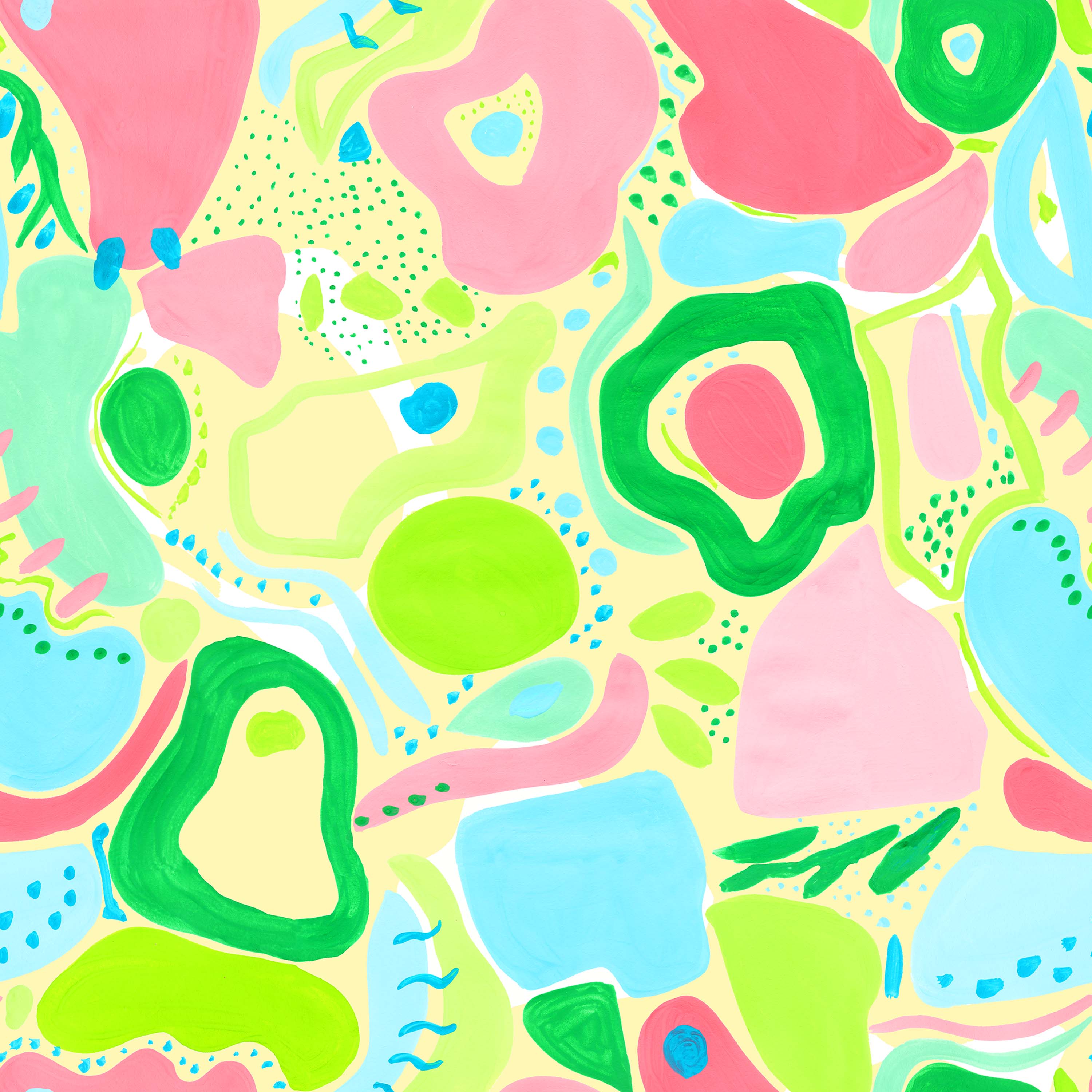 melco-fabrics-online-fabric-store-print-on-demand-australia-Neon garden - Ellen McKenna