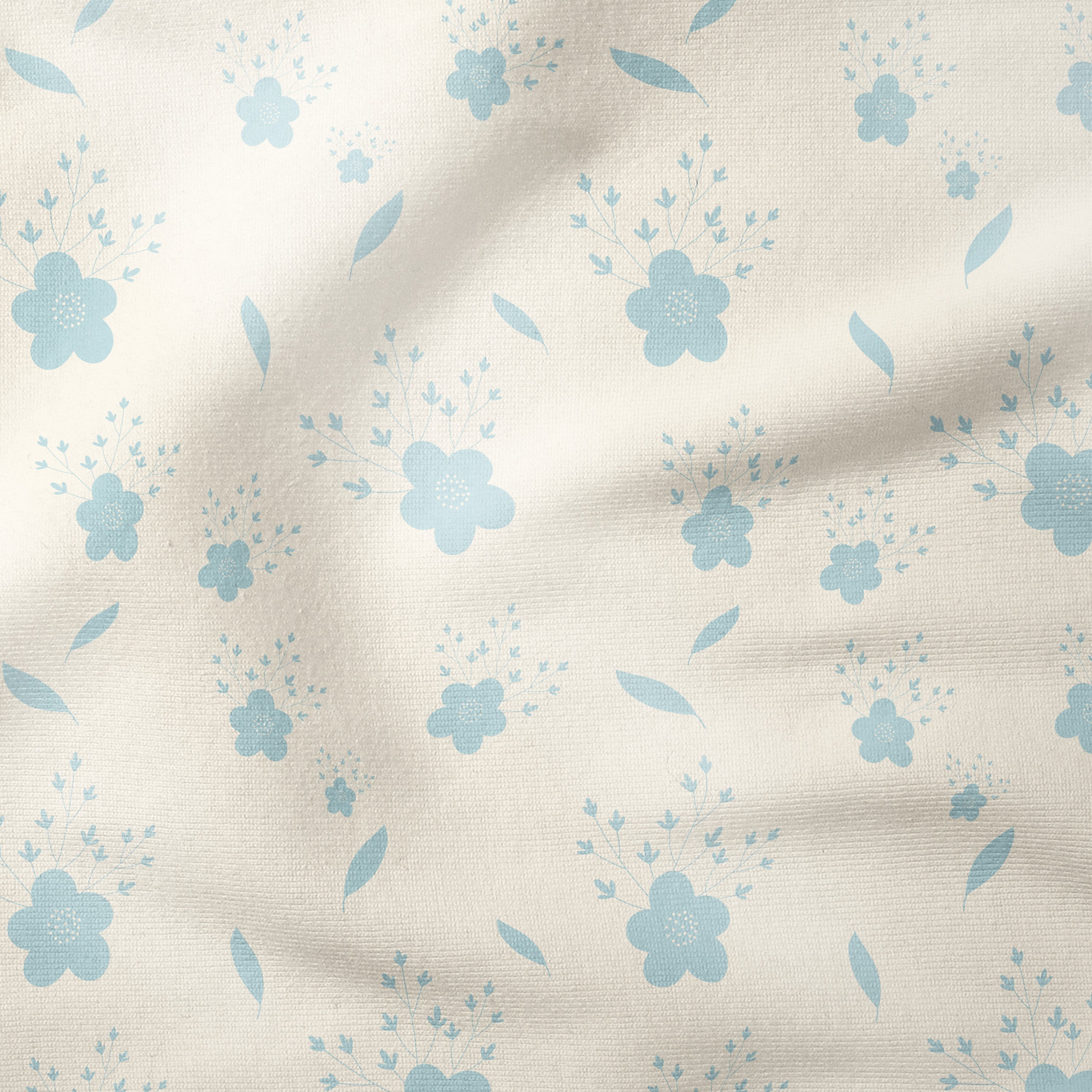 Flower Burst-Blue [option 2]-Melco Fabrics Online Fabric Australia