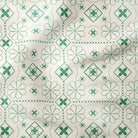 Geometric Bloom-Melco Originals-Green-Cotton Poplin (110gsm) / 140cm width-Melco Fabrics Online Fabric Australia