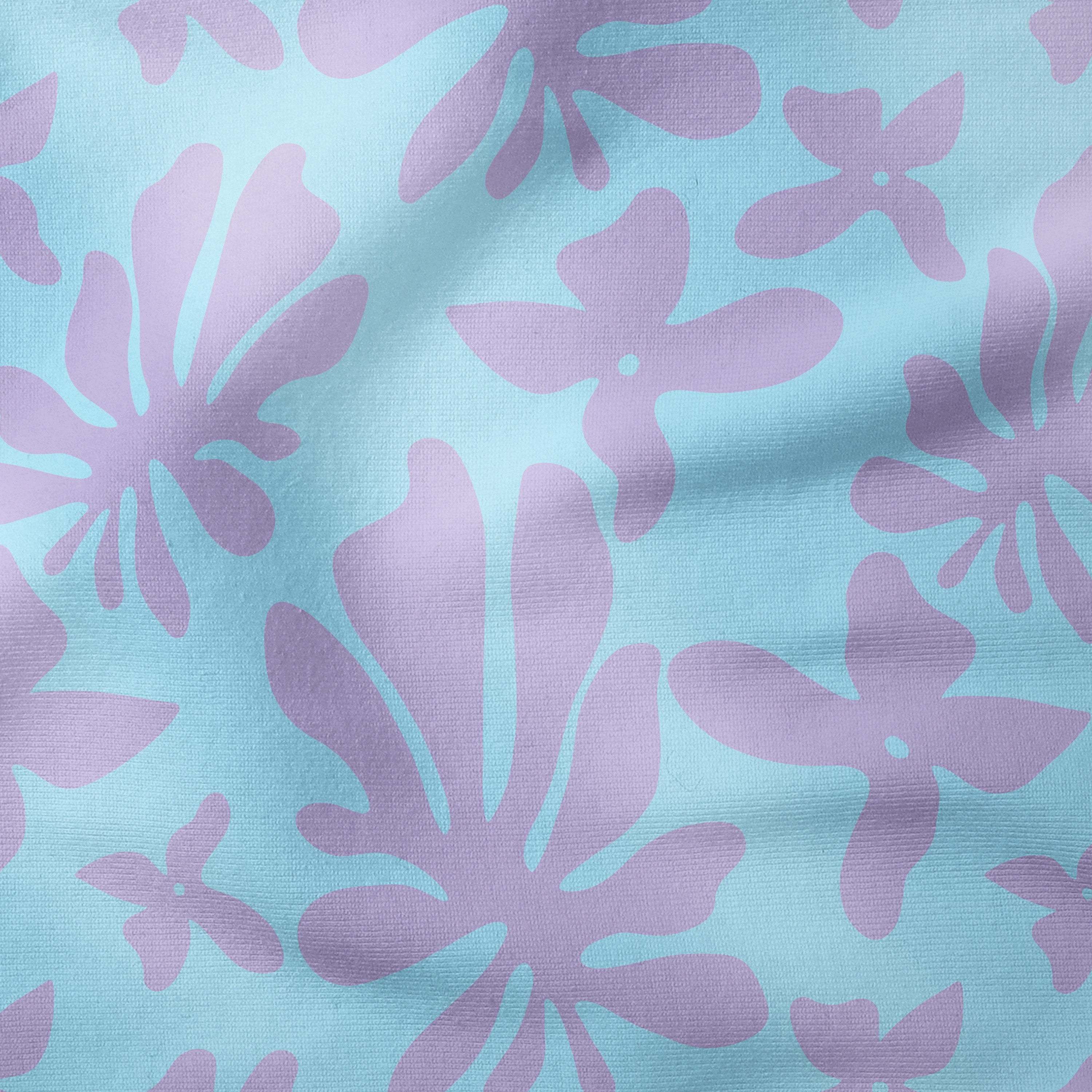 Leaves and Flowers-Melco Originals-Melco Fabrics-Lavender on Atomiser-Cotton Poplin (110gsm) / 140cm width-Melco Fabrics