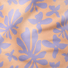 Leaves and Flowers-Melco Originals-Melco Fabrics-Lavender on Peach Fuzz-Cotton Poplin (110gsm) / 140cm width-Melco Fabrics