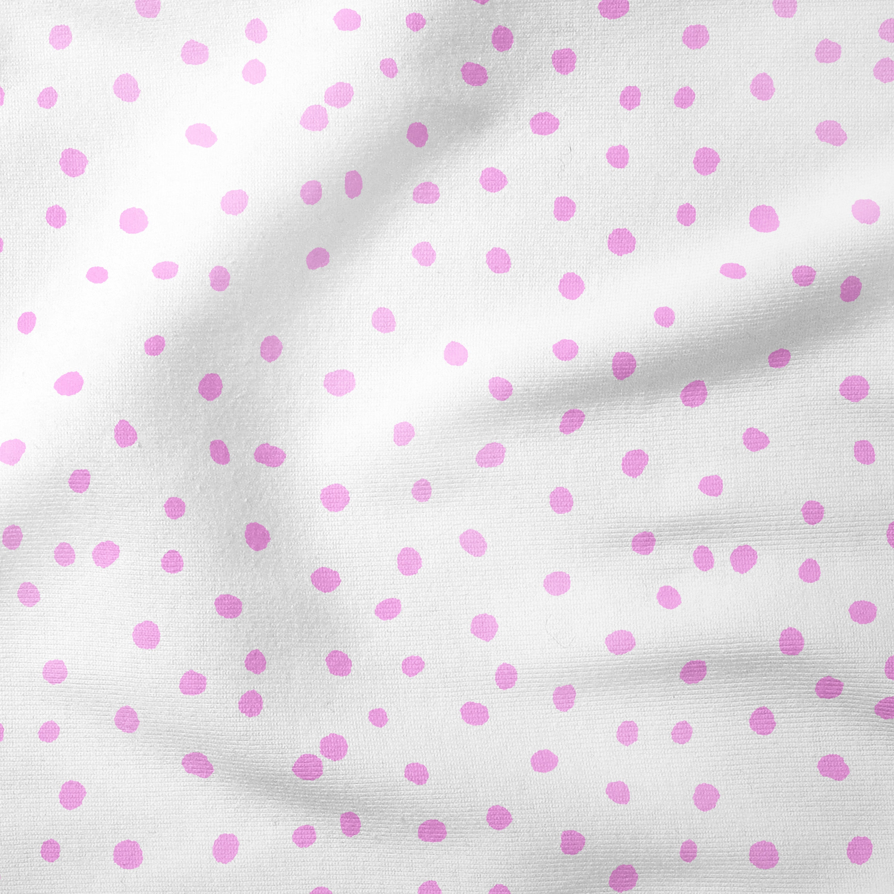 Melco Originals - Polka Dots-Pink-French Terry (230gsm) / 150cm width-Melco Fabrics Online Fabric Australia