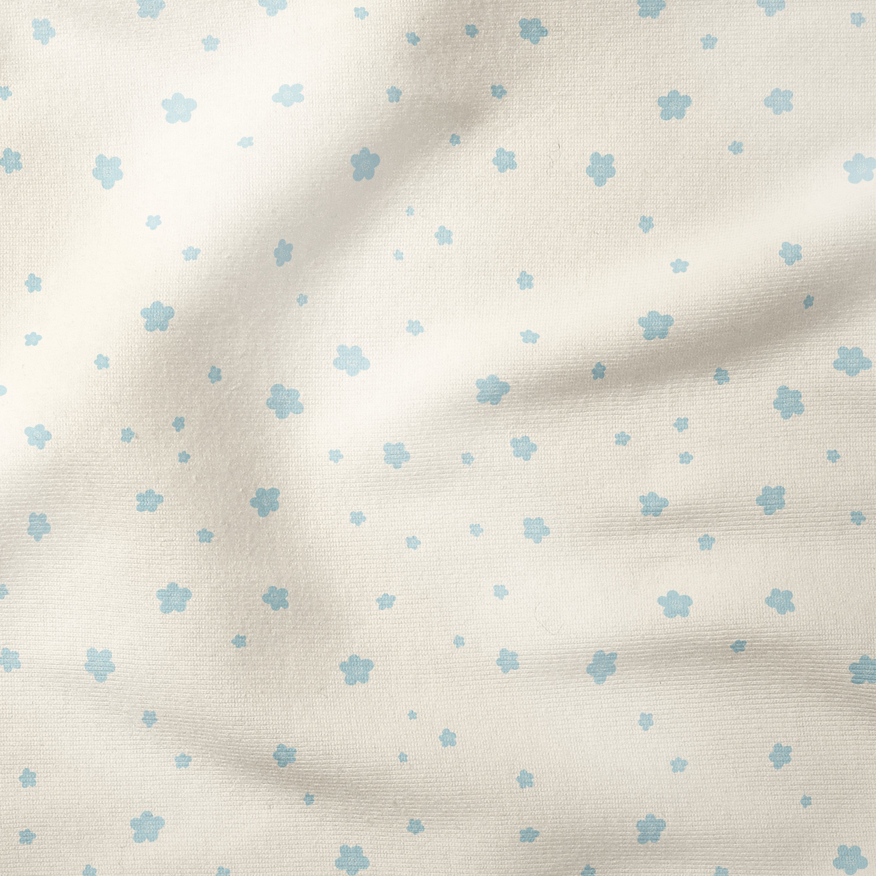 Mini Flowers-Blue [option 2]-Melco Fabrics Online Fabric Australia