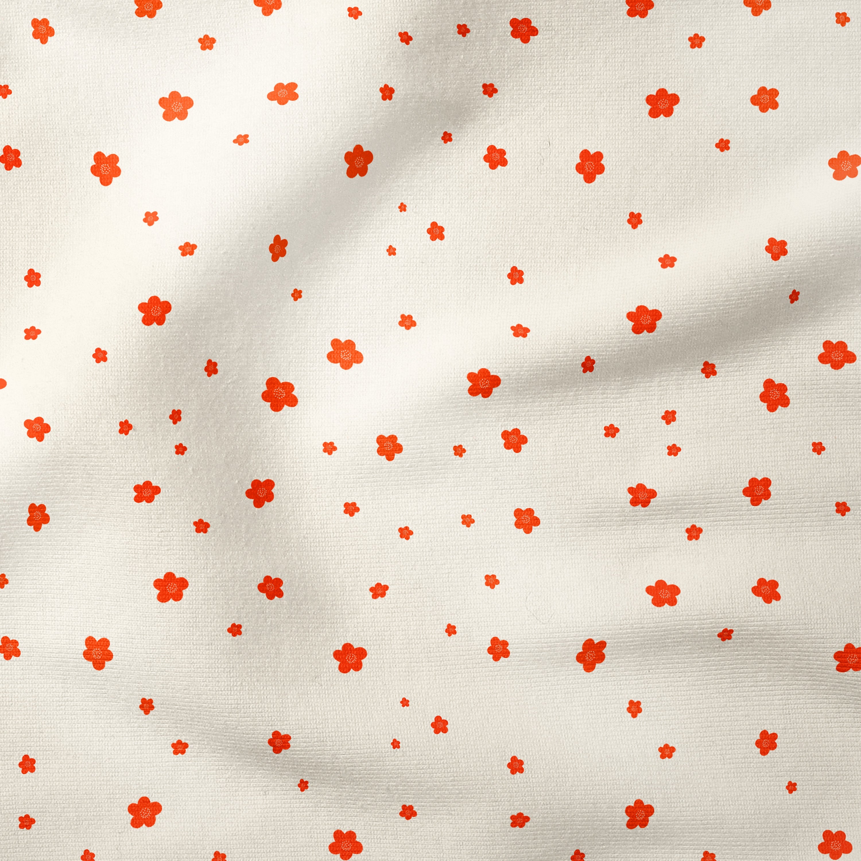 Mini Flowers-Red [option 2]-Melco Fabrics Online Fabric Australia