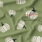 melco-fabrics-online-fabric-store-print-on-demand-australia-Tossed Pumpkins - Green - Cute Halloween Fabric
