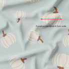 melco-fabrics-online-fabric-store-print-on-demand-australia-Tossed Pumpkins - Light Blue - Cute Halloween Fabric
