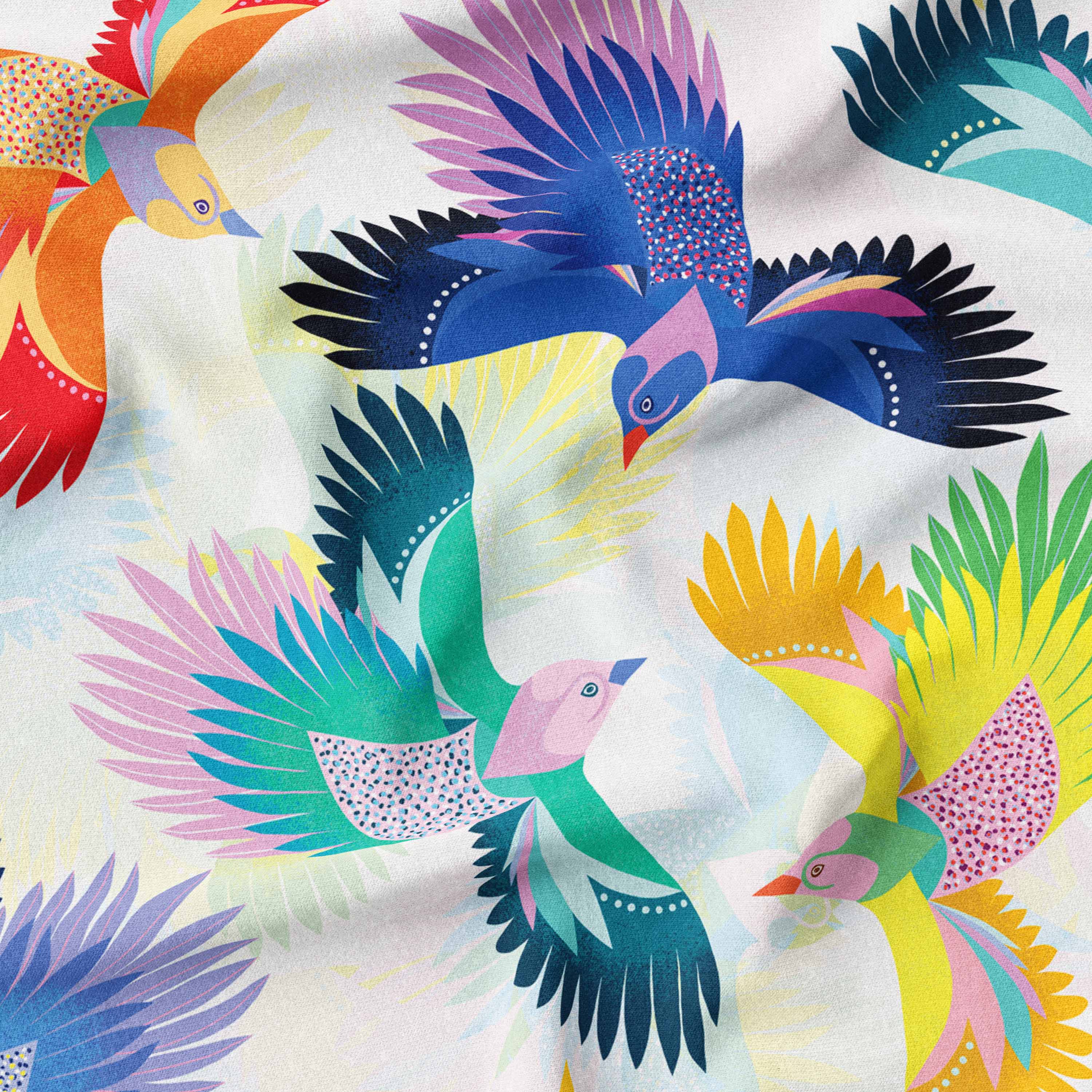 Glow Birds Fabric  - Rachel Parker