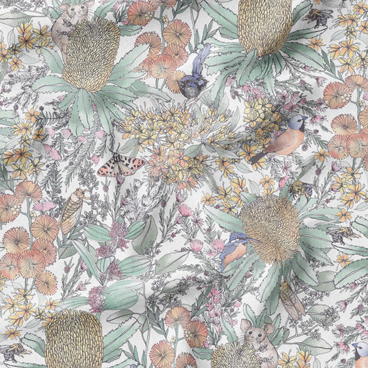melco-fabrics-online-fabric-store-print-on-demand-australia-Banksia and Myrtle - The Scenic Route