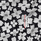 melco-fabrics-online-fabric-store-print-on-demand-australia-Black White Nora - Rachel Parker
