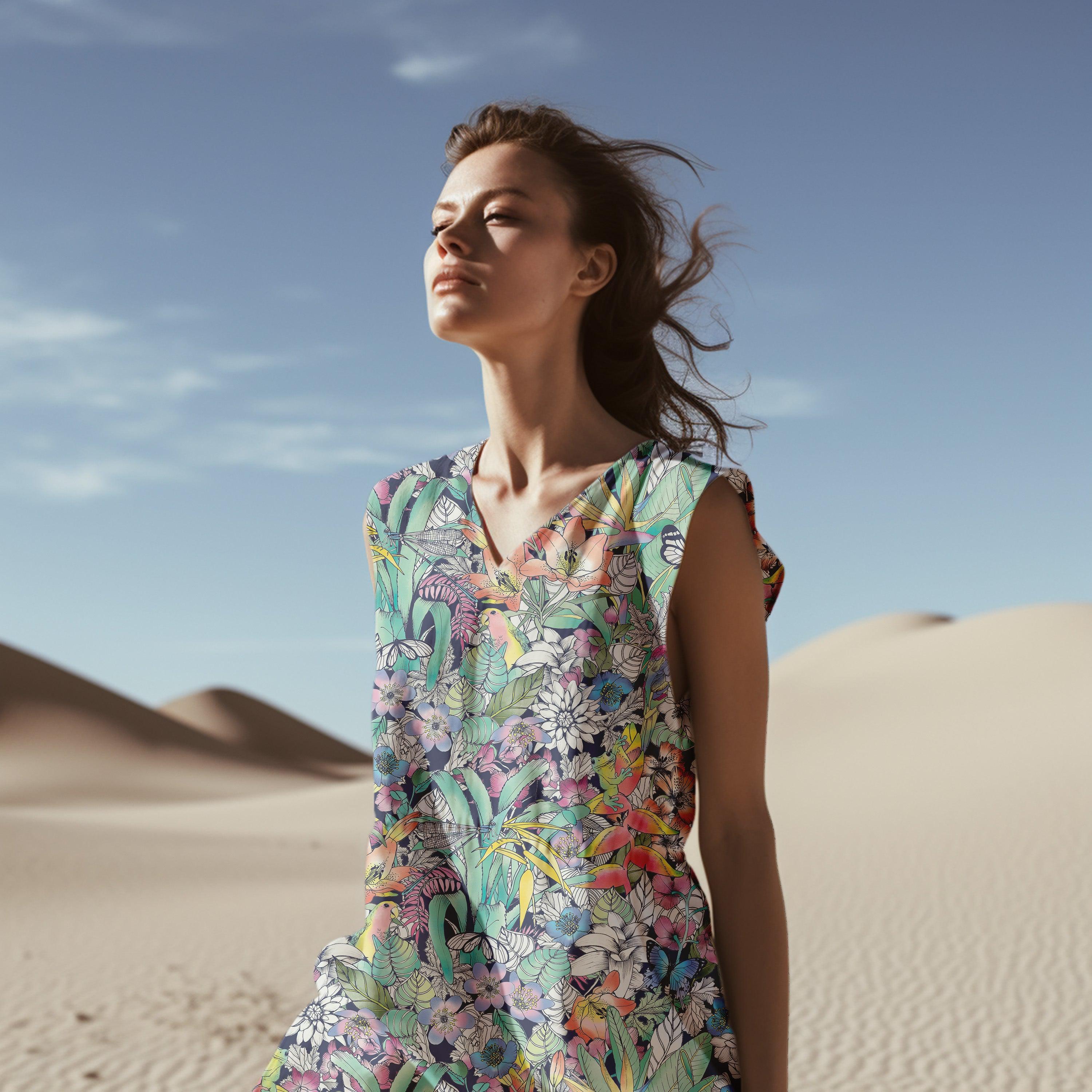 melco-fabrics-online-fabric-store-print-on-demand-australia-Botanica Indigo - The Scenic Route