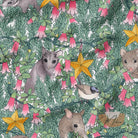 melco-fabrics-online-fabric-store-print-on-demand-australia-Bush Baby White Christmas Fabric - The Scenic Route