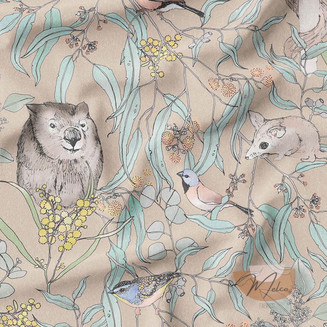 melco-fabrics-online-fabric-store-print-on-demand-australia-Endangered Fawn - The Scenic Route