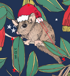 melco-fabrics-online-fabric-store-print-on-demand-australia-Festive Forest Navy Christmas Fabric - The Scenic Route
