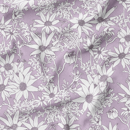 melco-fabrics-online-fabric-store-print-on-demand-australia-Flannels Lilac - The Scenic Route