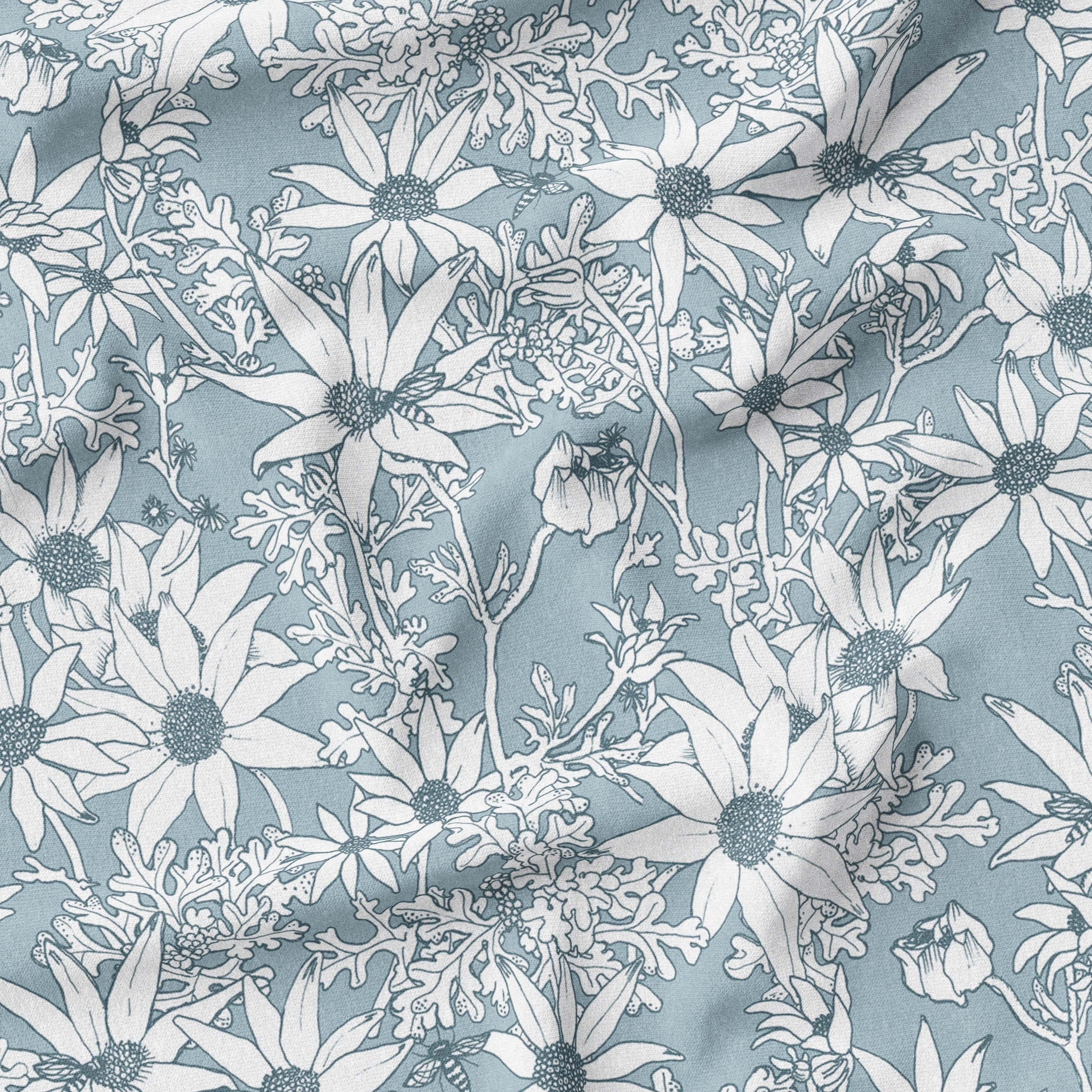 melco-fabrics-online-fabric-store-print-on-demand-australia-Flannels Moss- The Scenic Route