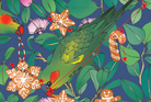 melco-fabrics-online-fabric-store-print-on-demand-australia-Lillipili and Lorikeet Blue Christmas Fabric - The Scenic Route