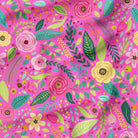 Mrs Brightside Pink Floral Fabric Australian Made Printed Local