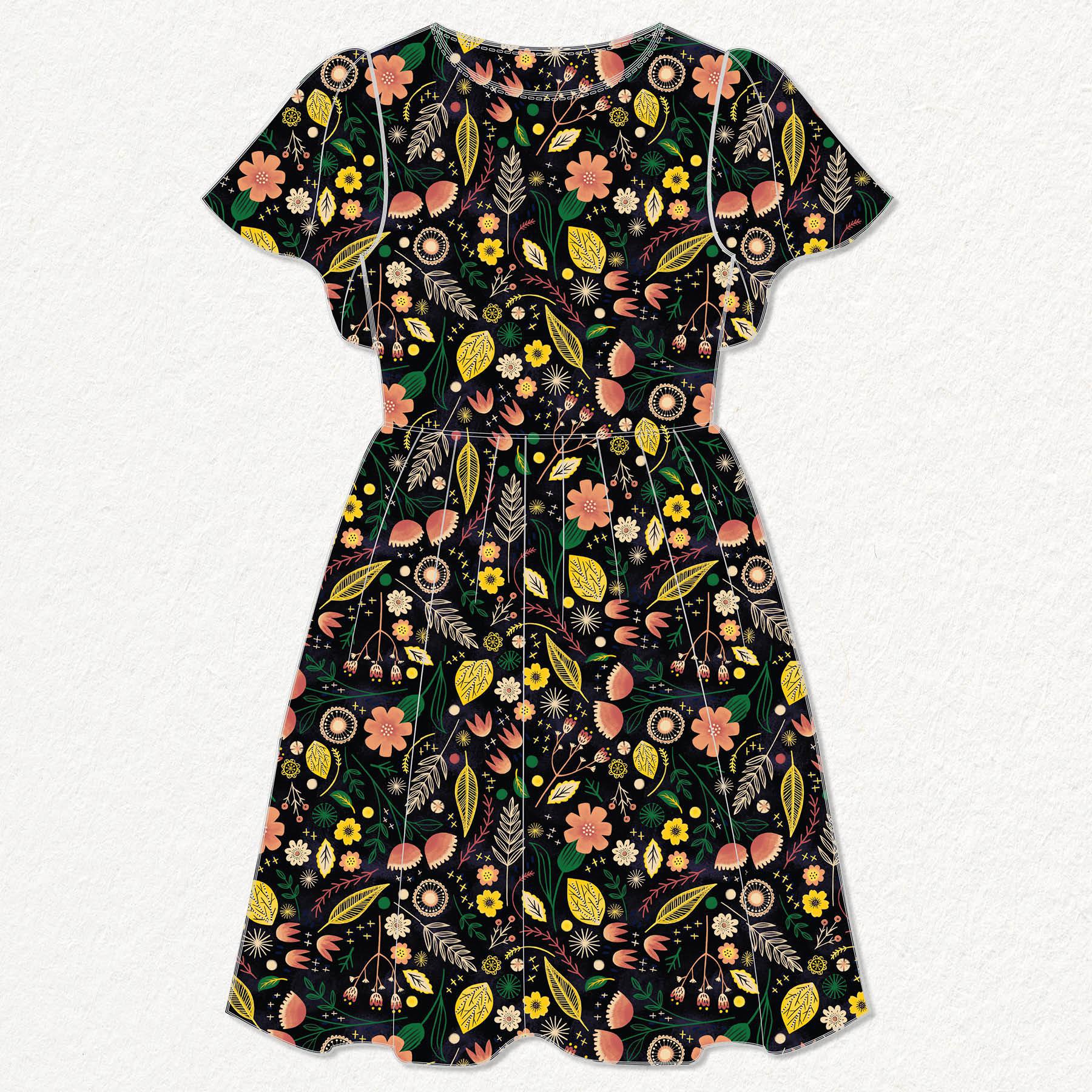 melco-fabrics-online-fabric-store-print-on-demand-australia-Pastel floral - Rachel Parker