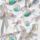 Pastel pelican Fabric