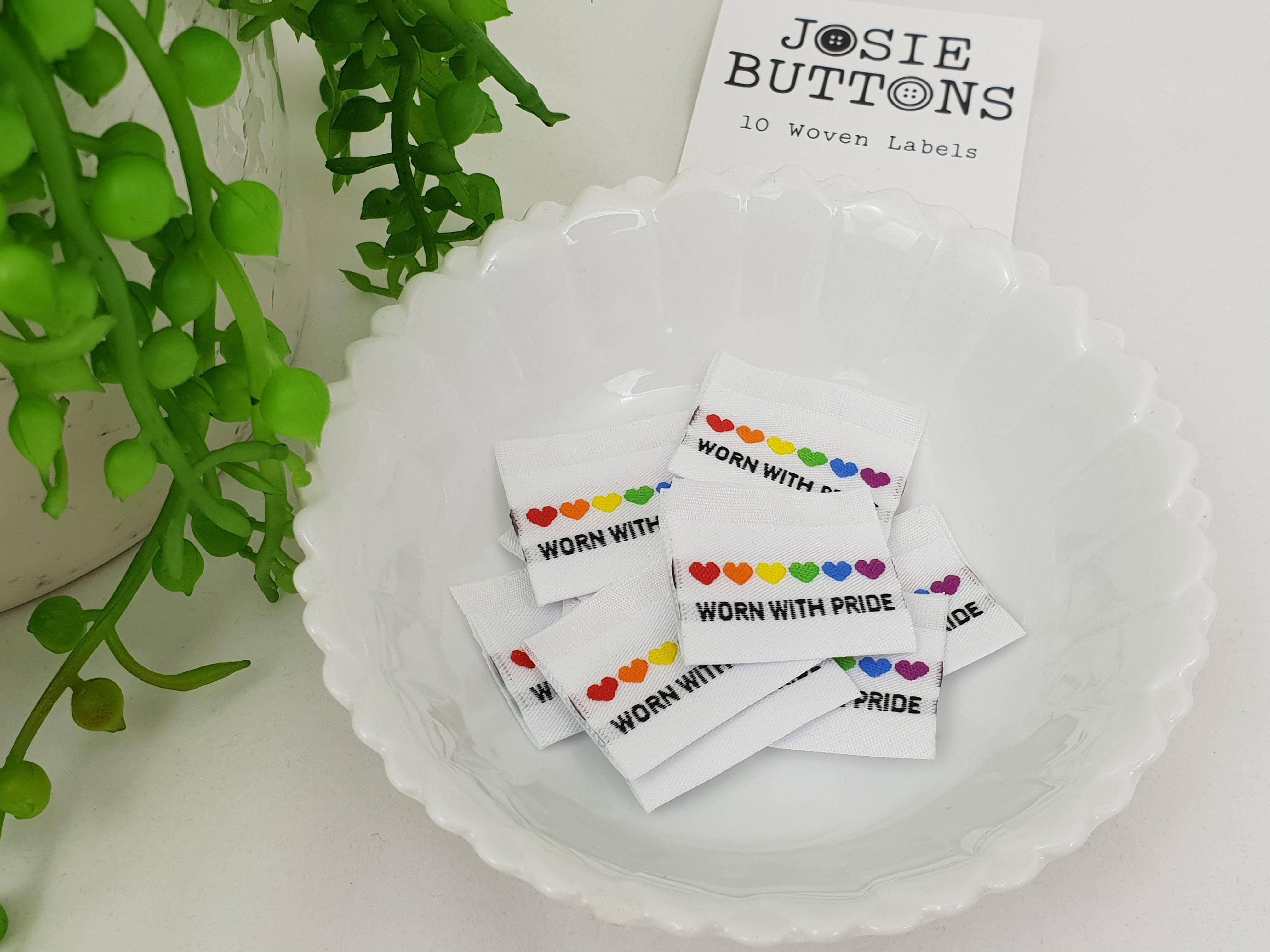 Woven Labels by Josie Buttons