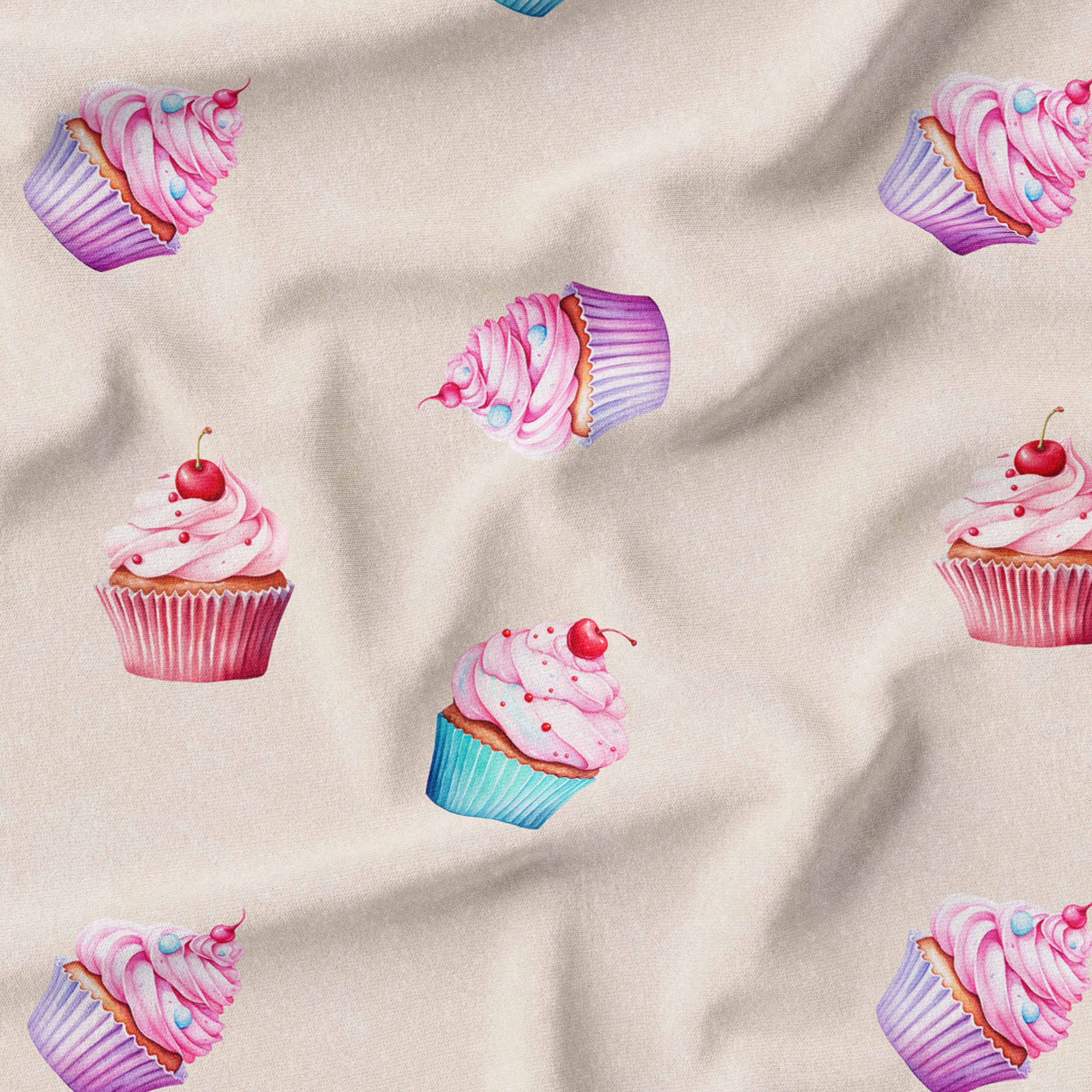 Cute Cupcake Fabric - Woven & Knit – Melco Fabrics