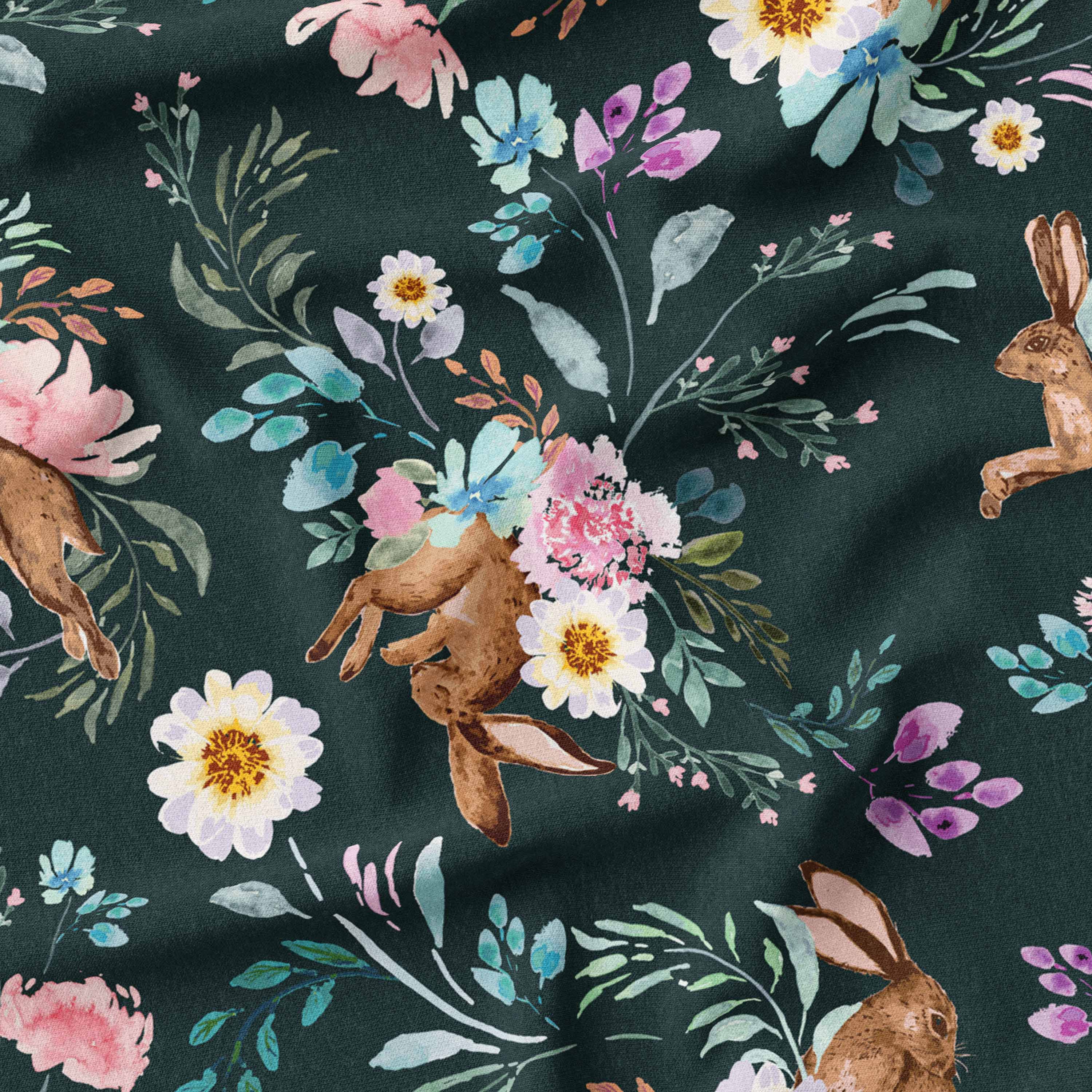 Easter Bunny floral fabric online australia