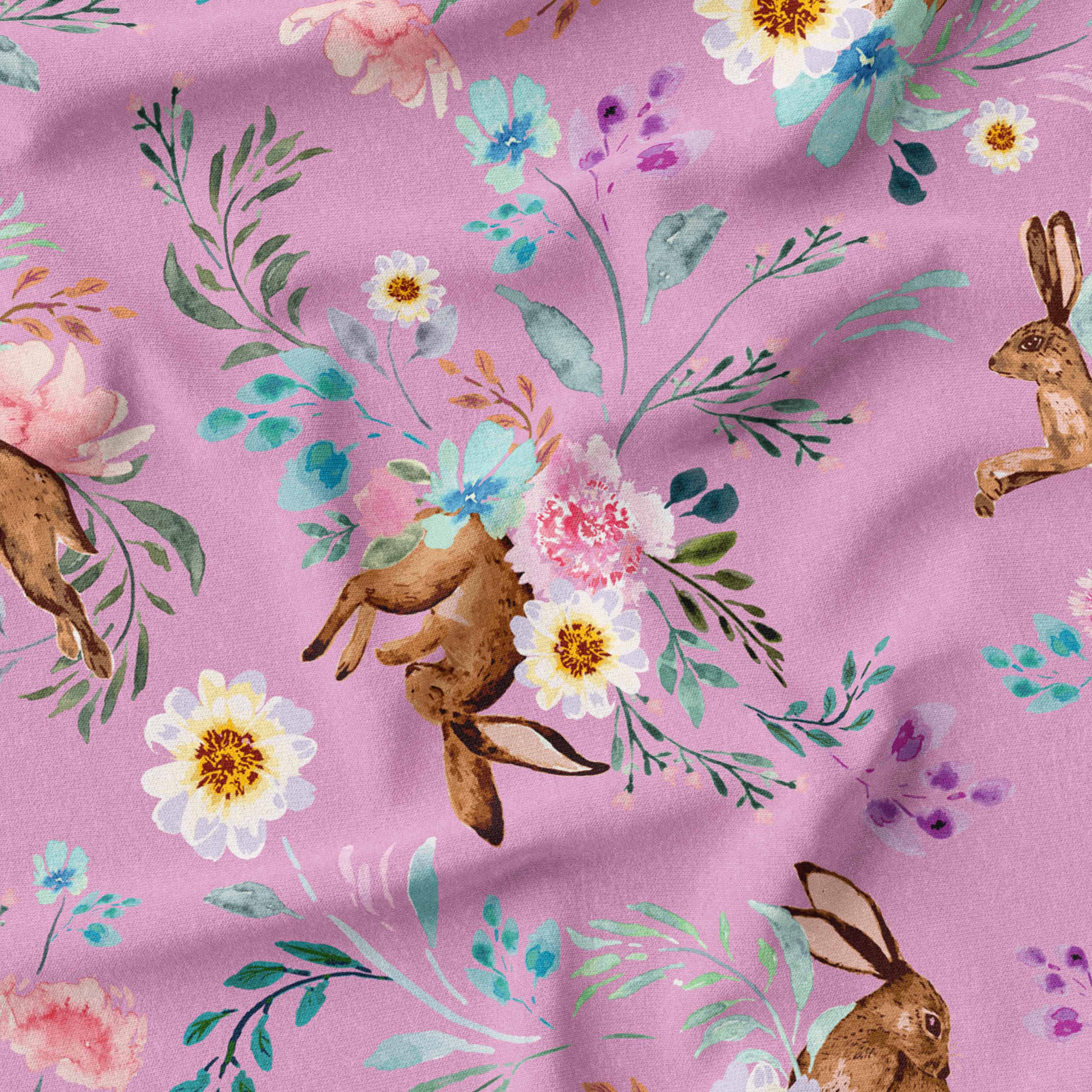 Easter Bunny floral fabric online australia