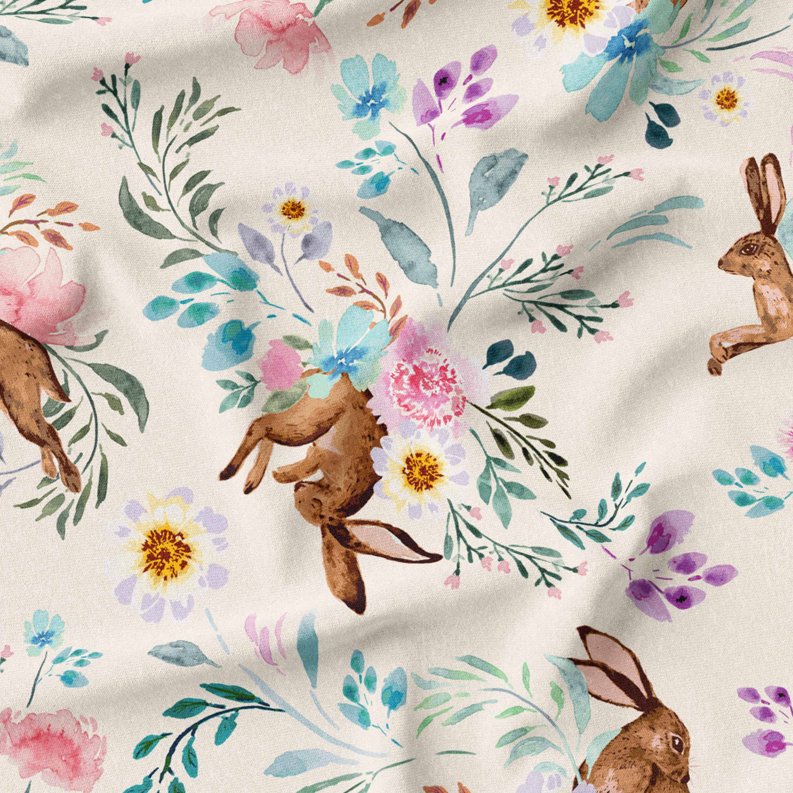 Easter Bunny floral fabric online australia