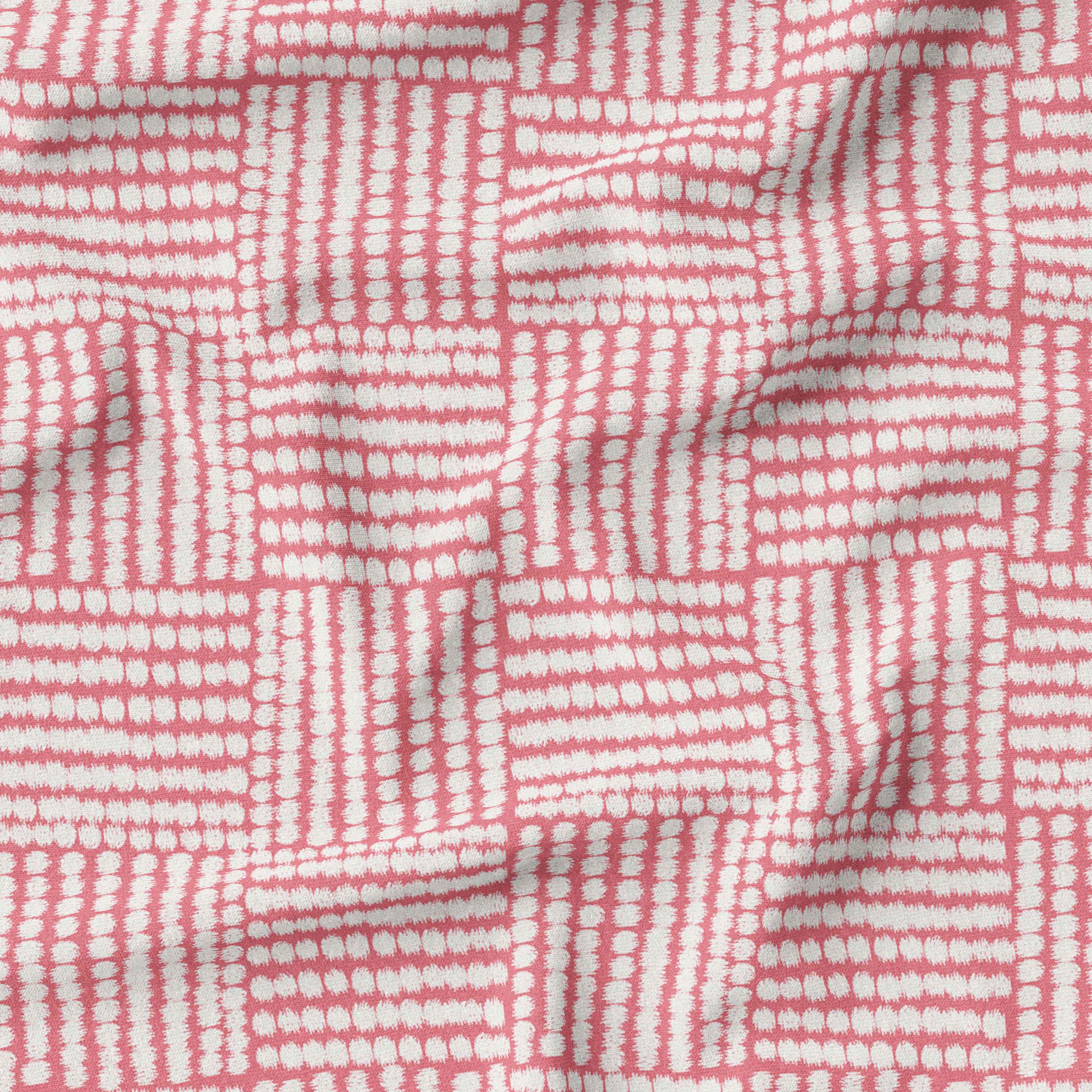 Basket Weave Abstract Fabric